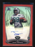 JACE AMARO 2014 BOWMAN CHROME RED REFRACTOR ROOKIE AUTOGRAPH AUTO 06/25 AB6845