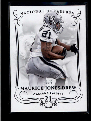 MAURICE JONES-DREW 2014 NATIONAL TREASURES #82 CENTURY BLACK #2/5 AB8352