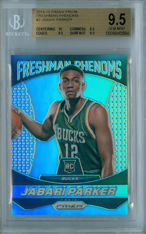 JABARI PARKER 2014-15 PRIZM FRESHMAN PHENOMS RC ROOKIE BGS 9.5