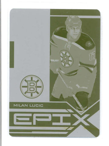 MILAN LUCIC 2010/11 ZENITCH #25 YELLOW PRINTING PLATE MASTERPIECE #1/1 AB9646