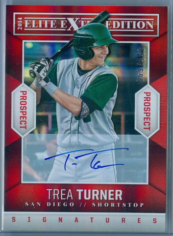 TREA TURNER 2014 ELITE EXTRA EDITION AUTO AUTOGRAPH SP/449