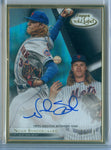 NOAH SYNDERGAARD 2018 TOPPS GOLD LABEL FRAMED BLACK AUTO AUTOGRAPH SP/75