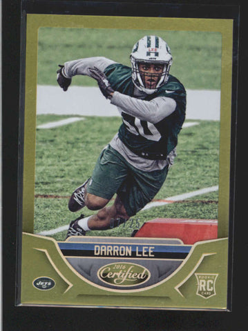 DARRON LEE 2016 CERTIFIED #158 MIRROR GOLD ROOKIE RC #07/25 AC347