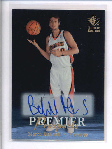 MARCO BELINELLI 2007/08 SP ROOKIE PREMIER PROSPECTS AUTOGRAPH AUTO RC AC1983