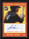 MIGUEL SANO 2014 DONRUSS SIGNATURES TWINS AUTOGRAPH AUTO AB9745