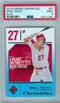 MIKE TROUT 2018 PANINI CHRONICLES BLUE #47 PSA 9