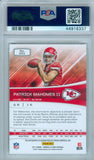 Patrick Mahomes 2017 Rookies & Stars Longevity Blue SP/49 RC Rookie Auto PSA 10