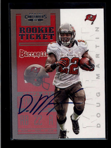 DOUG MARTIN 2012 CONTENDERS #211 ROOKIE TICKET AUTOGRAPH AUTO SP /550 AB8303