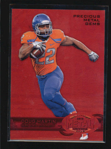 DOUG MARTIN 2012 FLEER RETRO METAL UNIVERSE PRECIOUS METAL GEMS RC #/100 AB6601