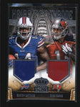 WATKINS / EVANS 2014 CROWN ROYALE DUAL ROOKIE WORN JERSEY RC #238/299 AB6574