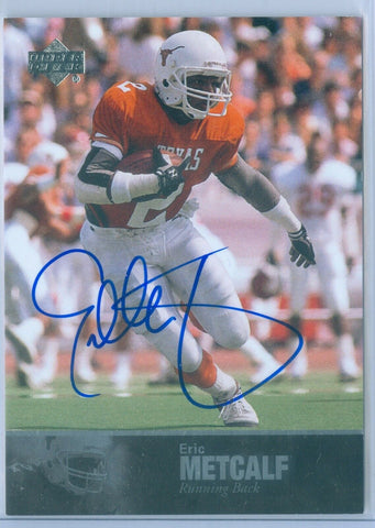 ERIC METCALF 2011 UPPER DECK COLLEGE LEGENDS AUTO AUTOGRAPH SP