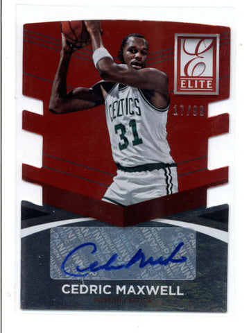 CEDRIC MAXWELL 2014/15 DONRUSS ELITE #53 DIE-CUT AUTOGRAPH AUTO #17/99 AC008