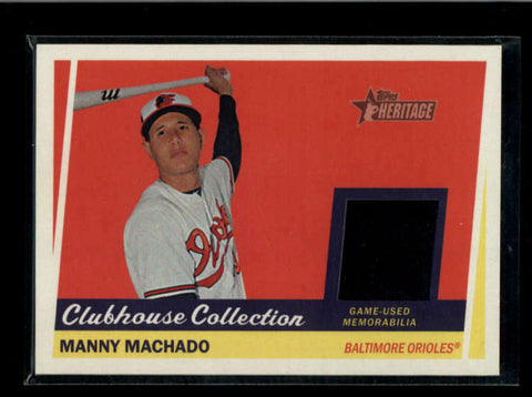 MANNY MACHADO 2016 TOPPS HERITAGE CLUBHOUSE COLLECTION GAME JERSEY AB7566