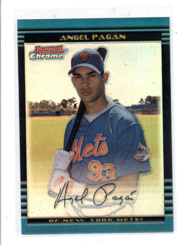 ANGEL PAGAN 2002 BOWMAN CHROME #159 REFRACTOR ROOKIE RC #261/500 AC1133