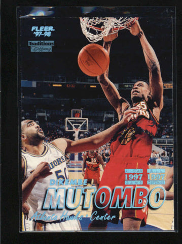 DIKEMBE MUTOMBO 1997/98 97/98 FLEER TRADITIONS TIFFANY PARALLEL #55 AB5719