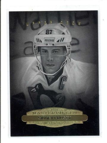 SIDNEY CROSBY 2014/15 UD MASTERPIECES #154 B&W PHOTOS SP AC1038