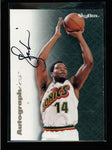 SAM PERKINS 1996/97 SKYBOX AUTOGRAPHICS ON CARD AUTOGRAPH AUTO AC1640