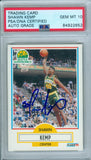 Shawn Kemp 1990 Fleer #178 RC Rookie Autograph PSA DNA Gem Mint Auto 10