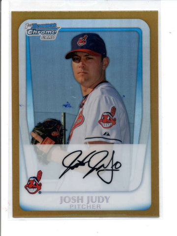 JOSH JUDY 2011 BOWMAN CHROME #BCP213 GOLD REFRACTOR ROOKIE RC #50/50 AC831