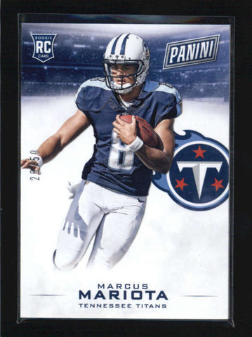 MARCUS MARIOTA 2015 PANINI BLACK FRIDAY #36 THICK STOCK ROOKIE RC #26/50 AB6206