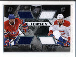 P.K. SUBBAN / ALEX GALCHENYUK 2015/16 SPX X-JERSEY QUAD RELIC COMBO AC1028