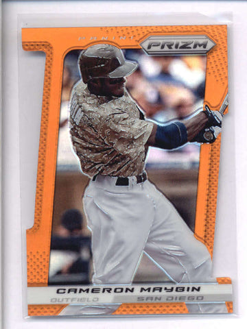 CAMERON MAYBIN 2013 PANINI PRIZM #58 ORANGE PRIZMS DIE-CUT #11/60 AC1329