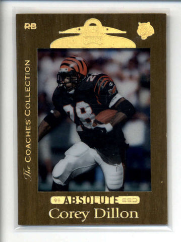 COREY DILLON 1999 PLAYOFF ABSOLUTE SSD THE COACHES COLLECTION #09/25 AB7189