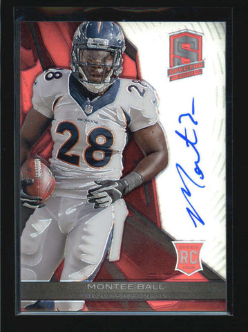 MONTEE BALL 2013 PANINI SPECTRA RED ROOKIE AUTOGRAPH AUTO RC #21/25 AB6821