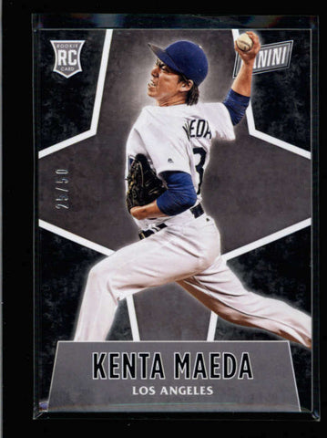 KENTA MAEDA 2016 PANINI BLACK FRIDAY #67 THICK STOCK ROOKIE RC #25/50 AB8555