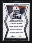 STEPHEN MORRIS 2014 LEAF DRAFT GREEN PRISMATIC ROOKIE RC AUTO #07/10 AB6311