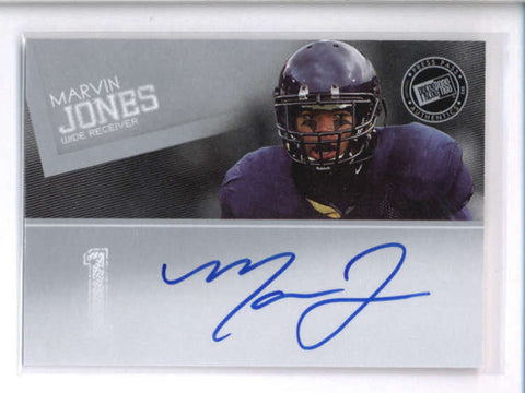 MARVIN JONES 2012 PRESS PASS ON CARD ROOKIE AUTOGRAPH AUTO  AC2103