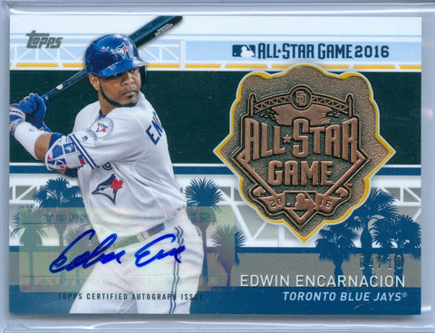 EDWIN ENCARNACION 2017 TOPPS ALL STAR TEAM MEDALLION AUTO AUTOGRAPH SP/10