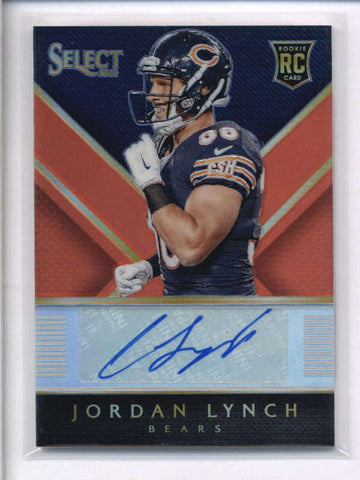 JORDAN LYNCH 2014 PANINI SELECT PRIZM ORANGE ROOKIE AUTOGRAPH AUTO #07/35 AC2070