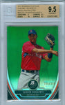 XANDER BOGAERTS 2013 BOWMAN PLATINUM CHROME GREEN REFRACTOR RC ROOKIE BGS 9.5