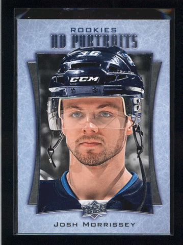 JOSH MORRISSEY 2016/17 16/17 UPPER DECK UD PORTRAITS ROOKIE RC #P-55 AB9154