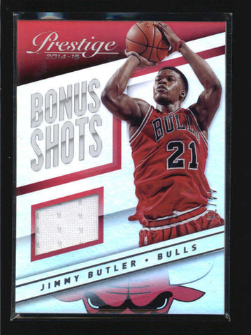 JIMMY BUTLER 2014/15 PRESTIGE PREMIUM BONUS SHOTS GAME JERSEY #44/75 AB6622