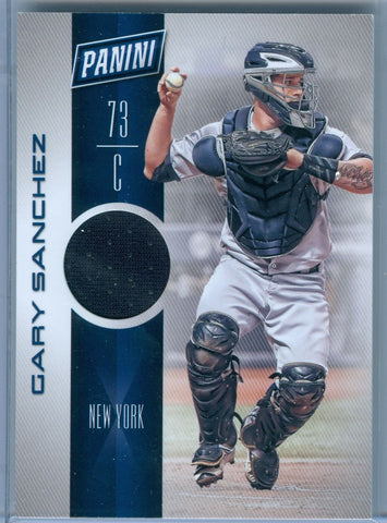 GARY SANCHEZ 2017 PANINI DAY JERSEY SP