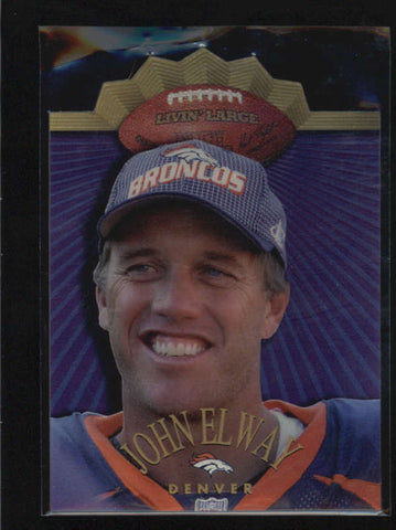 JOHN ELWAY 1997 COLLECTORS EDGE #5 RARE LIVIN LARGE DIE-CUT AB5676