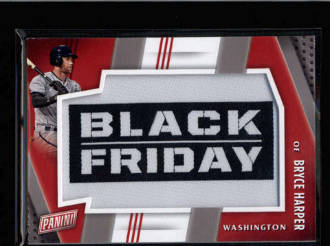 BRYCE HARPER 2016 PANINI BLACK FRIDAY LOGO PATCH #1 AB8610