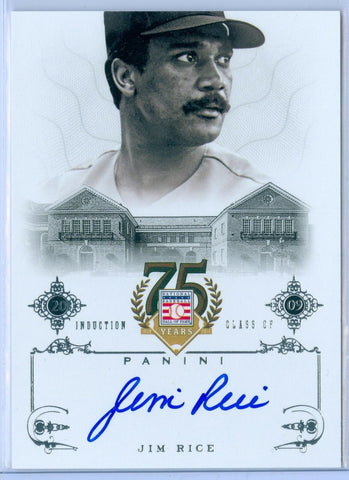 JIM RICE 2014 PANINI HALL OF FAME AUTO AUTOGRAPH #86 SP