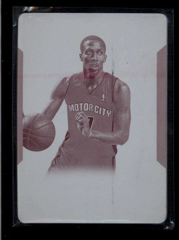 BRANDON JENNINGS 2013/14 NATIONAL TREASURES MAGENTA PRINTING PLATE #1/1 AC2426