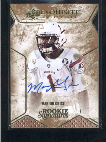 MARION GRICE 2014 UD EXQUISITE #90 ON CARD ROOKIE AUTOGRAPH AUTO #54/55 AC268