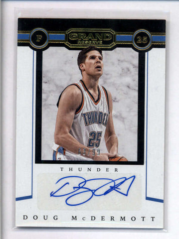 DOUG MCDERMOTT 2016/17 PANINI GRAND RESERVE AUTOGRAPH AUTO #63/99 AC2396