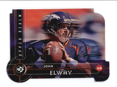 JOHN ELWAY 1998 UPPER DECK UD3 #67 UPPER REALM DIE-CUT #0959/2000 AB9216