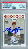 Max Scherzer 2008 Topps Update #UH280 RC Rookie Autograph PSA DNA Authentic Auto