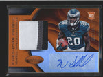 WENDELL SMALLWOOD 2016 CERTIFIED ORANGE 3-CLR ROOKIE PATCH AUTO #199/349 AC221