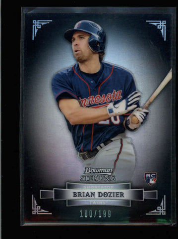 BRIAN DOZIER 2012 BOWMAN STERLING #3 REFRACTOR ROOKIE RC #100/199 AB8539