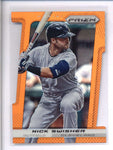 NICK SWISHER 2013 PANINI PRIZM #41 ORANGE PRIZMS DIE-CUT PARALLEL #25/60 AC1328