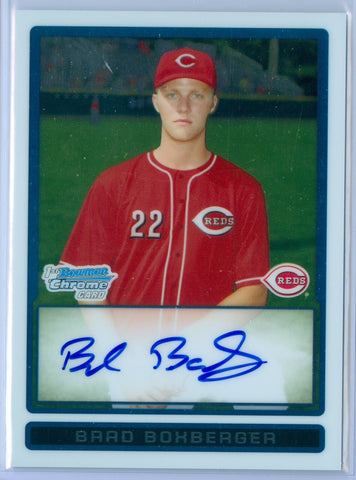 BRAD BOXBERGER 2009 09 BOWMAN CHROME RC ROOKIE AUTO AUTOGRAPH SP