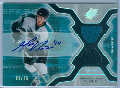 MARC-EDWARD VLASIC 2006-07 SPX SPECTRUM RC ROOKIE JERSEY AUTO AUTOGRAPH SP/25